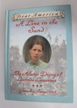 Line in the Sand The Alamo Diary of Lucinda Lawrence Gonzales Texas 1836 Vintage - £3.95 GBP