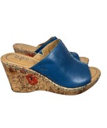 boc by Born Concept Starlet Floral Cork Slip-On Wedge Sandals Sz 9 Blue ... - $545.56 MXN