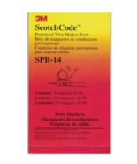 3m Scotchcode SPB-14 Preprinted Wire Marker Book New - $19.64