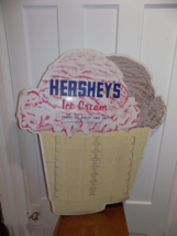 Vintage Hershey’s Ice Cream Tin Double Ice Cream Menu Board - $272.25
