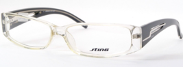 Sting By De Rigo VS6353 0P79 Clear /Black /Silver Eyeglasses Glasses 54-13-140mm - $67.52