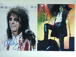 Autographed Signed by  ALICE COOPER  8&quot;x 10&quot; Photo w/COA - 2 Photos - £39.07 GBP