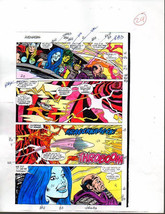 Original 1988 Avengers 296 color guide art page 29:Thor, She-Hulk, Marvel Comics - £36.78 GBP
