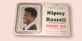 Nipsey Russell Desert Inn &amp; Country Club Vintage Signed Post Card - £64.88 GBP