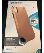 Speck Presidio Metallic New iPhone X Case 10 Ft Drop Tested Bronze Copper - £13.44 GBP