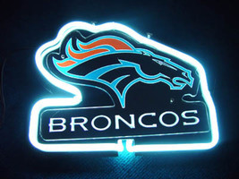 Denver Broncos Football 3D Neon Sign 10&quot;x6&quot; - £53.34 GBP