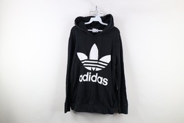 Vtg Y2K Adidas Womens Large Distressed Spell Out Big Logo French Terry H... - $39.55