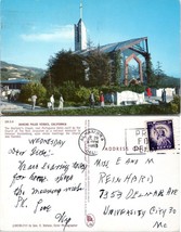 California Rancho Palos Verdes Wayfarer&#39;s Chapel Posted 1960 Vintage Postcard - £7.36 GBP