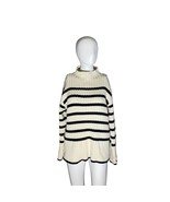 ZARA Medium Ivory & Black Ribbed Knit Striped Sweater Medium - €24,66 EUR ZARA Medium Ivory & Black Ribbed Knit Striped Sweater Medium - €24,66 EUR
