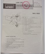 Vintage Montgomery Ward Lawn Cart Model TMO 1102c Owner’s Guide  Parts L... - $2.99
