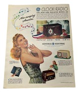 GE General Model 60 Clock Radio Vintage 1948 Print Ad Hollace Shaw Concert - £12.63 GBP