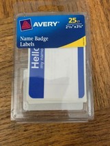 Avery Name Badge Labels - $7.80