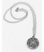 Solomon&#39;s Pentagram Amulet Pendant Silver Chain Sterling Jewelry Size 18 - €46,39 EUR