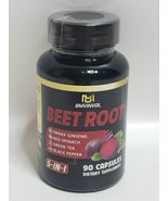 BMVINVOL Beet Root Extract 90 Capsules - Green Tea Red Spinach Ginseng B... - $20.36 CAD