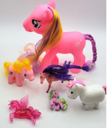 Lot of 6 Assorted Brands Little Ponies Horse Toy Small Pink Colors Colle... - £15.62 GBP