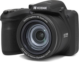 Kodak Pixpro Az405-Bk 20Mp Digital Camera 40X Optical Zoom 24Mm Wide, Black - $215.92