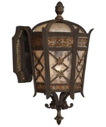 Wall Sconce CHATEAU Outdoor 1-Light Extra Small Antiqued Gold Accents Umber - £1,593.20 GBP