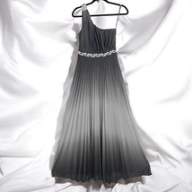 Speechless Womans Dress Juniors 9 Two Tone Gray Floor Length One Shoulder Bedazz - $18.50