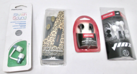 New Lot of 4 Earbuds - Memorex, Jinx, JVC, EB-95 - $14.24
