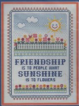 Dimensions Friendship Sampler #3504 Counted Cross Stitch Kit 1982 NIP - $7.99