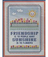 Dimensions Friendship Sampler #3504 Counted Cross Stitch Kit 1982 NIP - $7.00