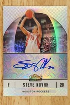 2006-07 Topps Finest Refractor Steve Novak Auto Rookie Houston Rockets Autograph - £7.76 GBP