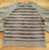 VINTAGE NIKE GRAY RAGLAN SWEATSHIRT BLUE TAG MENS XXL - £35.06 GBP