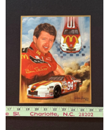 Original NASCAR Artwork Jeanne Barnes 1996 Bill Elliot Chromium Card 8 x... - €13,42 EUR