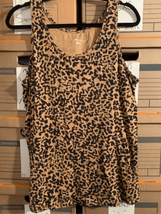 AVA&amp;VIV Leopard Tank Top--Brown/Black Sleeveless Tshirt EUC 2XL - £8.44 GBP