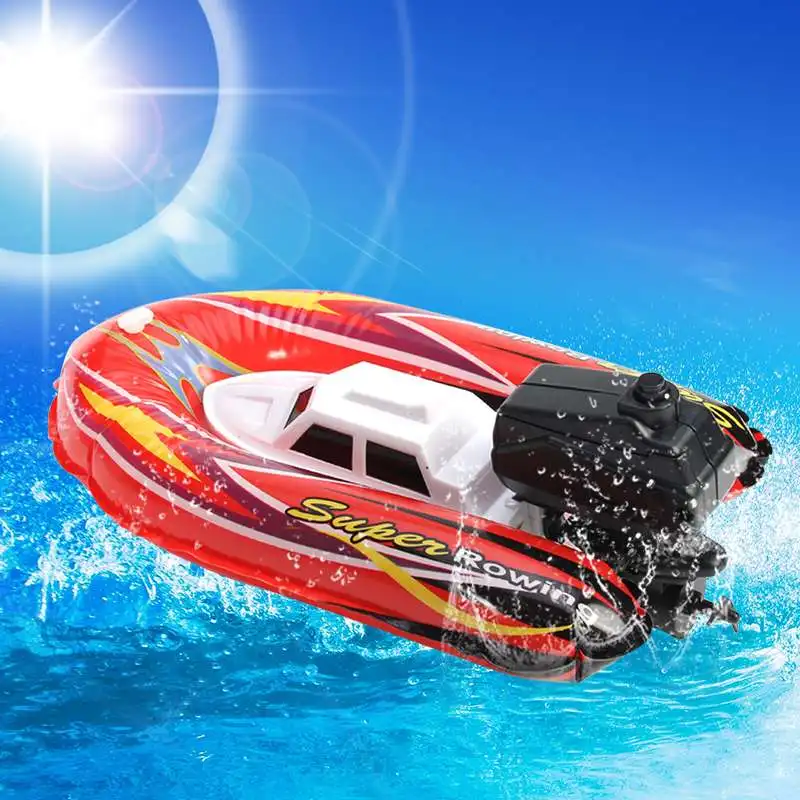Outdoor Pool Ship Inflatable Toy Wind Up Swimming Motorboat Boat Toy For Kids - £16.82 GBP