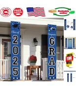 Durable Blue Congrats Grad Banner 2025 - Perfect for Graduation Parties ... - $31.67