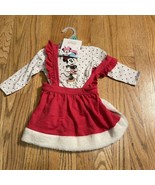 Disney Baby MINNIE MOUSE Girl Size 6-9 M JUMPER Dress Tights NWT Minor Flaw - £6.80 GBP