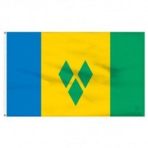 St Vincent Grenadines Nylon Flag 4&#39;x6&#39; - $98.01