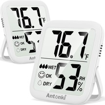 Antonki Room Thermometer Indoor Hygrometer, Humidity Gauge, Humidity Met... - $15.71