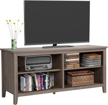 With A Rolling Entertainment Center And Four Shelves For Media Console S... - $166.94