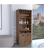 Dundee 70&quot; High Bar Cabinet: 10 Glass Shelves - $6,187.65 MXN