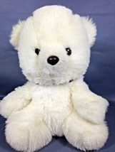 Sanei White Teddy Bear Plush Ultra Rare Japan Soft Stuffed Animal 11&quot; - £478.81 GBP