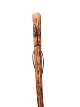Tree of Gondor Walking Stick Image Carved in Hiking Staff up to 60&quot; tall - £55.28 GBP