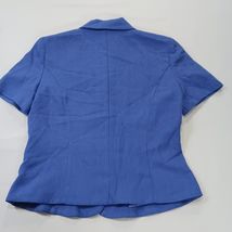 Positive Attitude RN#55126 Women's Blue 3-Button Blazer Jacket Size 4 Petite image 2