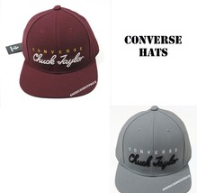 Converse Chuck Taylor New Men&#39;s Flat Brim Hat Back Strap Nice Hats Nwt - £22.89 GBP
