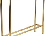 Brushed Gold Color With Clear 10Mm Glass, Cortesi Home Julie, Skinny 28&quot;... - $184.98