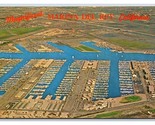 Aerial View Marina Del Rey California CA UNP Chrome Postcard O19 - $3.91