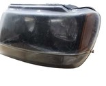 Driver Headlight Smoke Tint Dark Background Fits 02-04 GRAND CHEROKEE 34... - £46.20 GBP