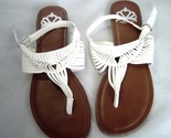  Fergalicious by Fergie Silvia Style White Sandals Size 7M - £19.61 GBP