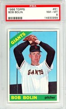 1966 Topps Bob Bolin #61 PSA 8 P1355 - £20.70 GBP