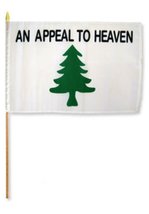 12x18 12&quot;x18&quot; Wholesale Lot of 6 An Appeal To Heaven Stick Flag wood staff - £15.88 GBP