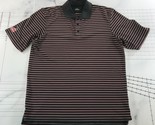 Under Armour Polo Shirt Mens Extra Large Black Red White Striped The Gla... - $12.19