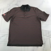 Under Armour Polo Shirt Mens Extra Large Black Red White Striped The Glaciers - £9.58 GBP