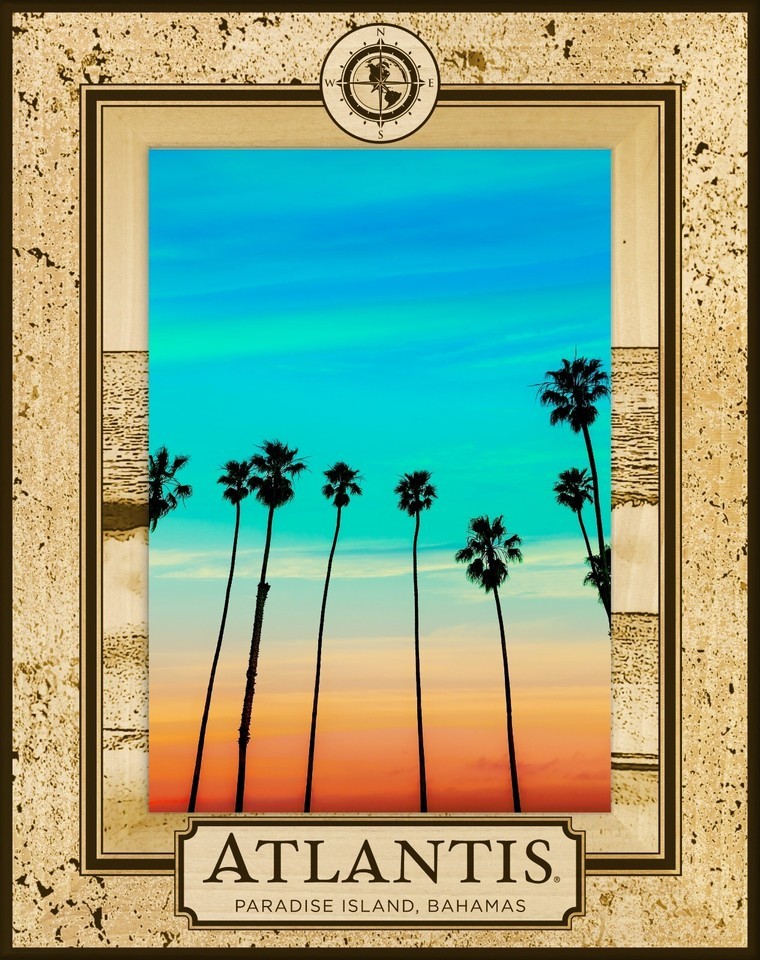 Atlantis Paradise Island Bahamas Laser Engraved Picture Frame Portrait (... - $29.99