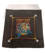 SKULL BORN TO BE BAD BIKER MACABRE BANDANA 22&quot; x 22&quot;, MADE IN USA HARLEY - $37.39